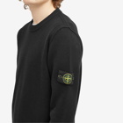 Stone Island Men's Reverse Seam Lambswool Crew Neck Jumper in Black