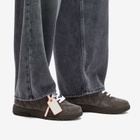 Off-White Women's Out Of Office Full Suede Sneaker in Dark Grey