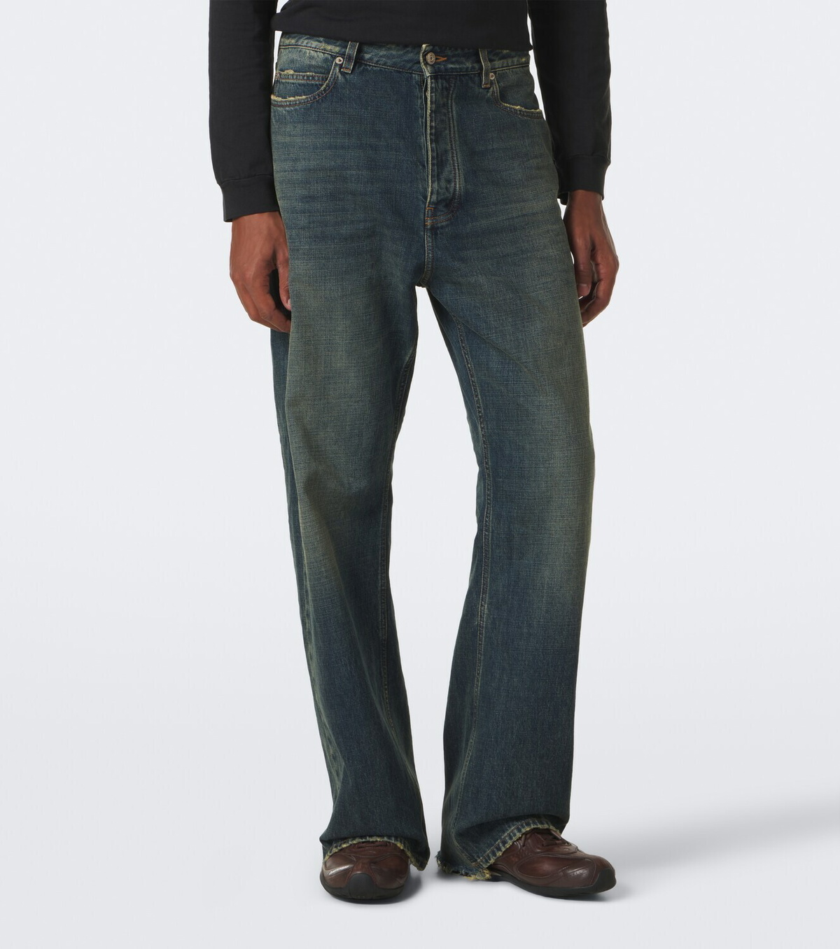 Balenciaga Faded wide-leg jeans