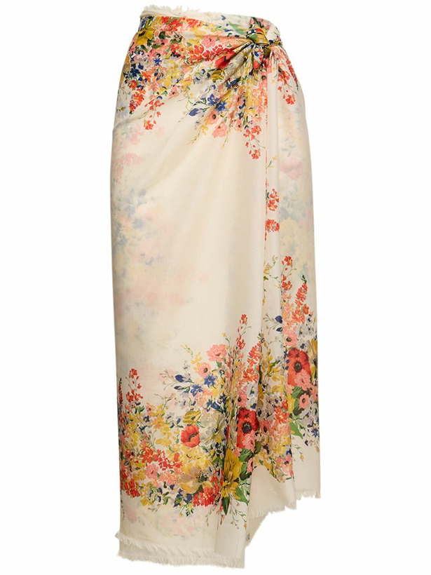 Photo: ZIMMERMANN - Printed Cotton Pareo Skirt