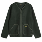 Stan Ray Men's Wool Fleece Cardigan in Botanical Green