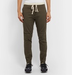 Beams Plus - Slim-Fit Tapered Cotton-Blend Twill Drawstring Trousers - Green