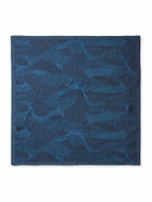 Blue Blue Japan - Wind Flow Printed Silk Bandana