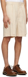 COMMAS Off-White Tailored Shorts