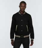 Saint Laurent - Wool-blend varsity jacket