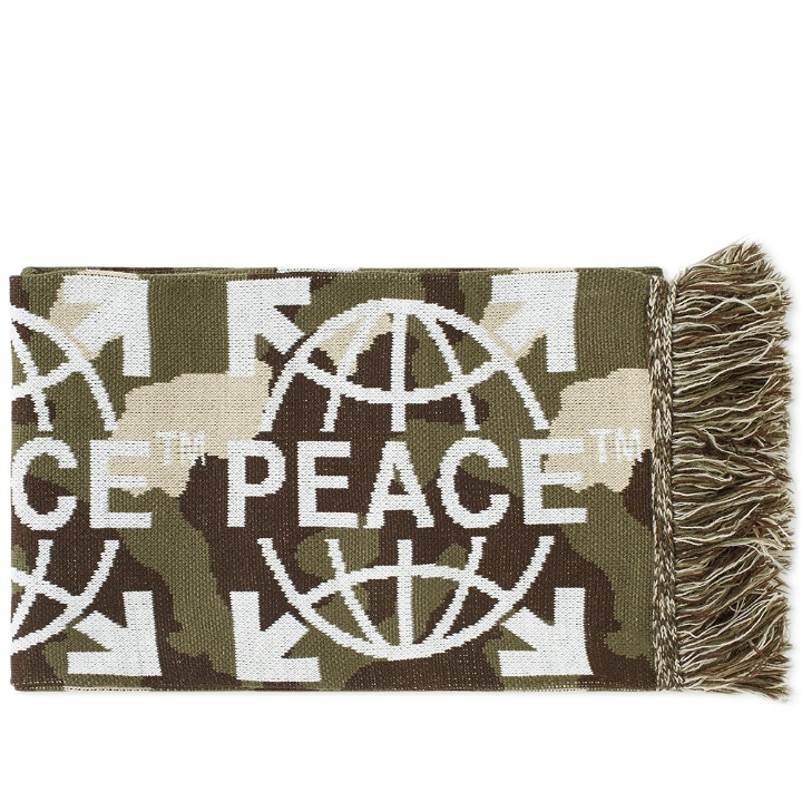 Photo: Off-White Camouflage Peace Scarf