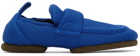 Dries Van Noten Blue Mesh Padded Loafers