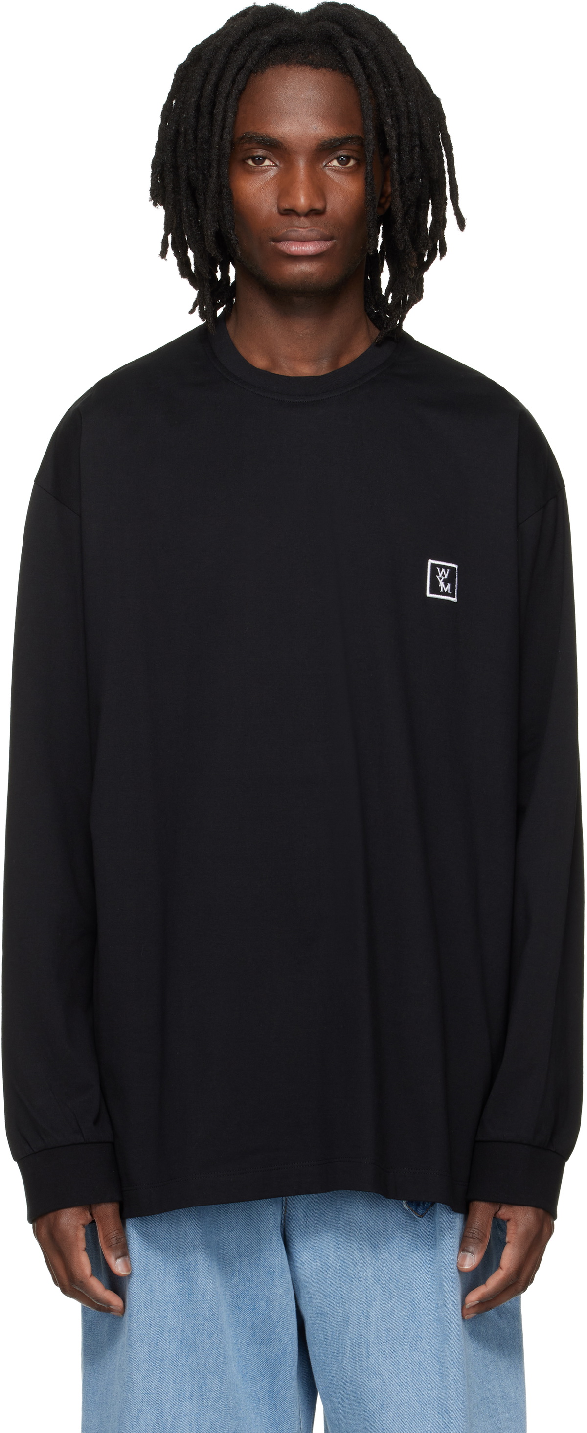 完売品 Wooyoungmi Long Sleeve Patch Polo LULY YANG DSP Men's High Heat Polo - Long Sleeve, 4XL at Amazon