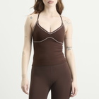 TALA Women's DayFlex Contrast Sweetheart Vest in Chestnut Brown