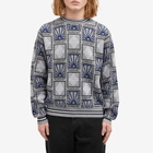 RASSVET Men's Pattern Logo Jacquard Knit in Grey