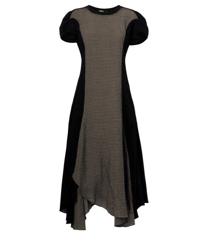 Photo: Loewe Checked asymmetric midi dress