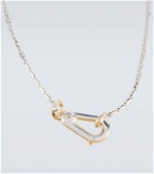 Bottega Veneta Carabiner sterling silver pendant necklace