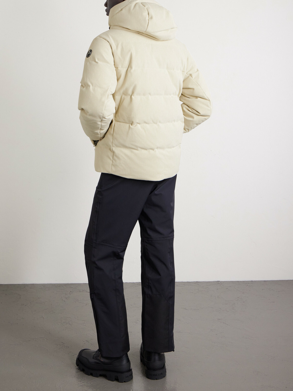 Fusalp - Atila Padded Corduroy Down Hooded Ski Jacket - Neutrals