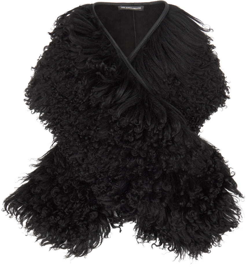 Ann Demeulemeester Black Veerle Scarf Ann Demeulemeester