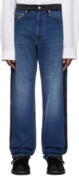 Wales Bonner Blue & Black Echo Jeans