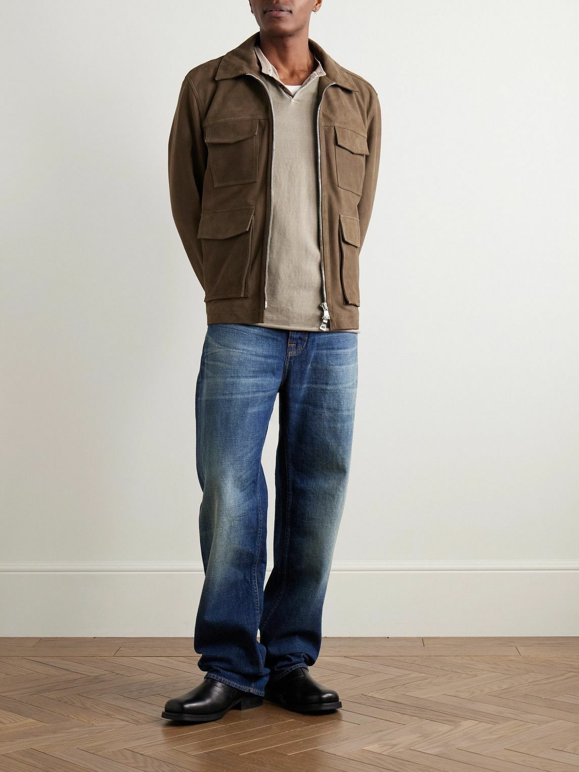 James Perse - Cotton-Jersey Henley Shirt - Neutrals
