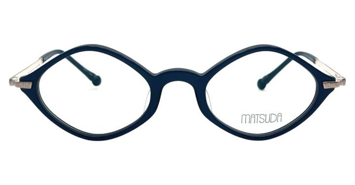 Photo: Matsuda M2066 - Navy / Rose Gold Rx Glasses