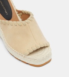 Stella McCartney Faux suede wedge espadrilles