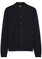 Emporio Armani Wool Cardigan Navy