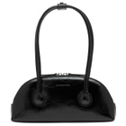 MARGE SHERWOOD Women's Bessette Shoulder Bag in Black Crinkle 