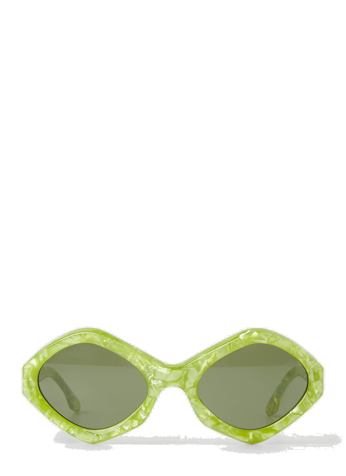 Octavia Marbled Sunglasses in Green Kiko Kostadinov