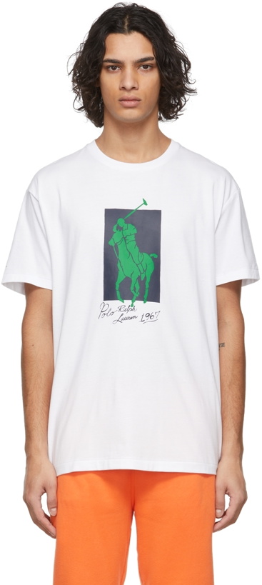 Photo: Polo Ralph Lauren White Pony Graphic T-Shirt