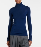 The Frankie Shop Utica wool and cotton turtleneck sweater