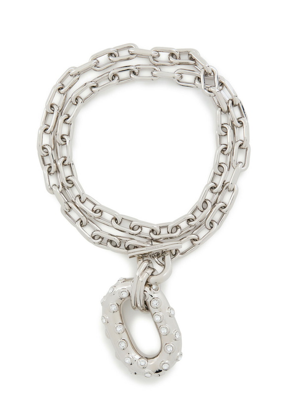 Photo: Rabanne XL Link Chain Necklace - Silver - One Size