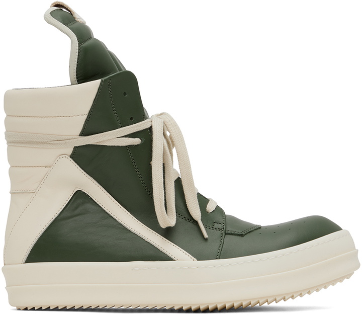 Photo: Rick Owens Green Geobasket Sneakers