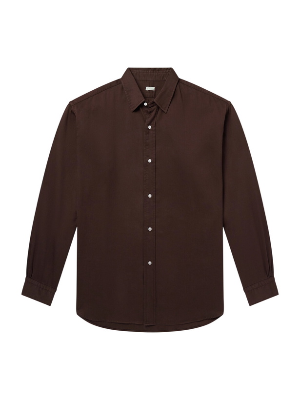 Photo: A.PRESSE - Cotton-Twill Shirt - Brown