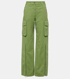 Stella McCartney Mid-rise cotton canvas cargo pants