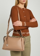 Tods Grained Leather top Handle bag - Tan - One Size