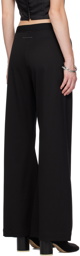 MM6 Maison Margiela Black Mock-Fly Trousers