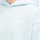 Sporty & Rich Men's Eat More Veggies Hoodie in Baby Blue/White