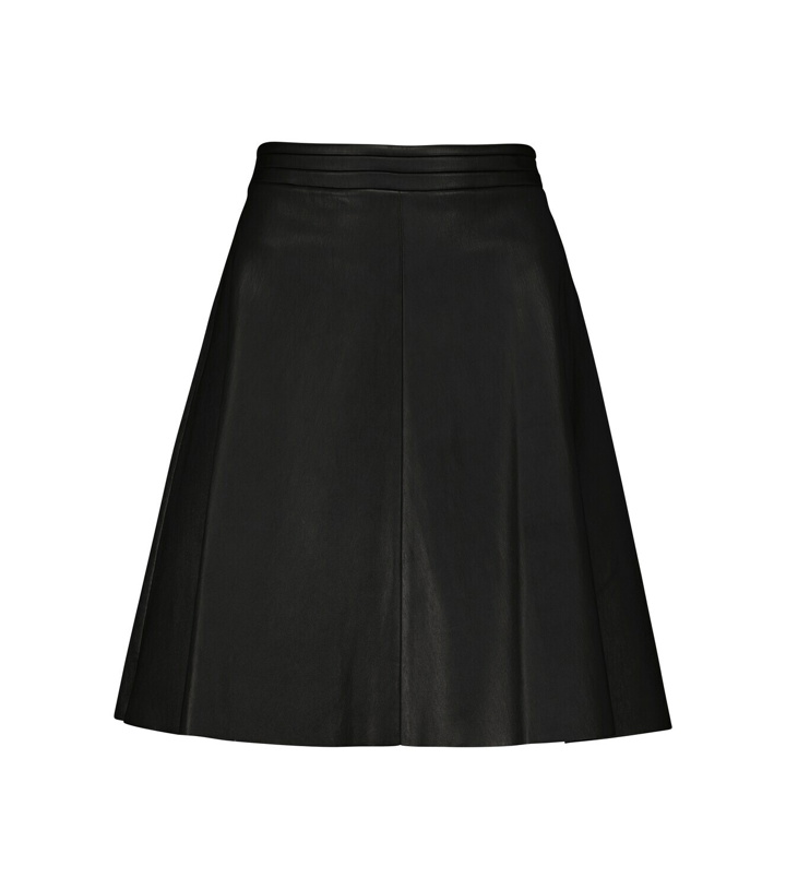 Photo: Stouls Ivy high-rise leather mini skirt