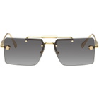 Versace Gold Medusa Sunglasses