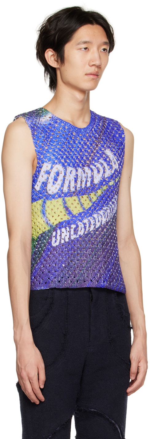 PONDER.ER SSENSE Exclusive Blue Pres Tank Top