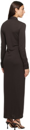 Filippa K Brown Slim Maxi Dress