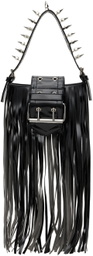 Vaquera Black Mini Fringe Bag