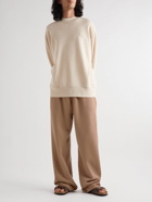 Les Tien - Puddle Wide-Leg Garment-Dyed Cotton-Jersey Sweatpants - Brown