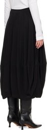 LEMAIRE Black Balloon Midi Skirt