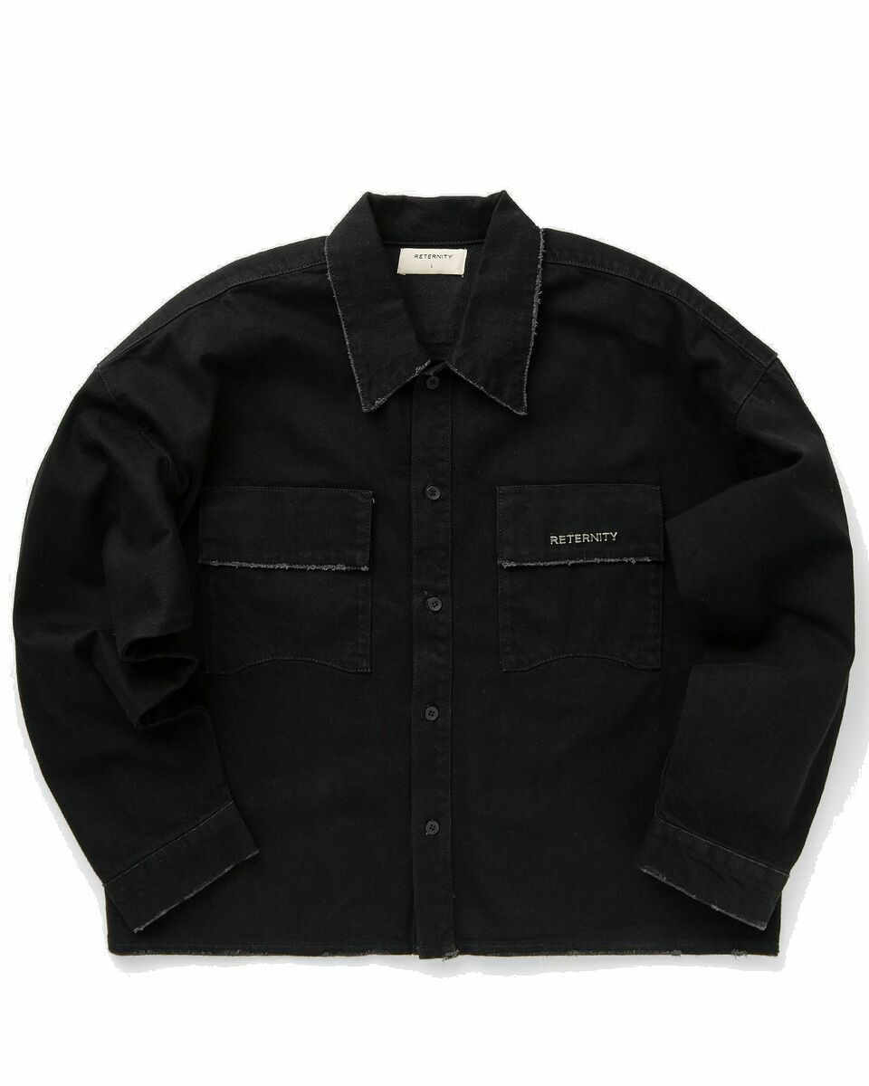 Photo: Reternity Vintage Overshirt Black - Mens - Overshirts