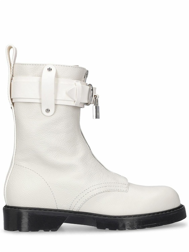Photo: JW ANDERSON - 25mm Punk Combat Leather Ankle Boots