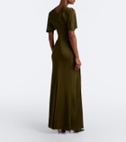 Victoria Beckham Isabella ruched satin gown