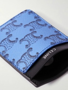 CELINE - Triomphe Printed Leather and Canvas Cardholder