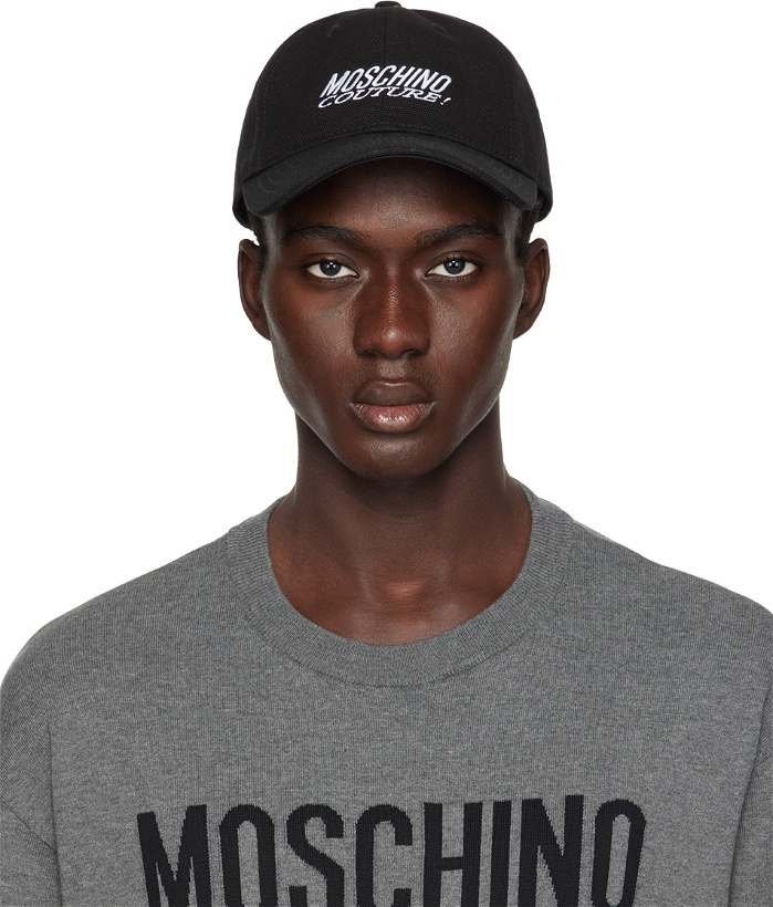 Photo: Moschino Black Embroidered Cap