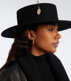 Ruslan Baginskiy Chain-detail wool felt fedora
