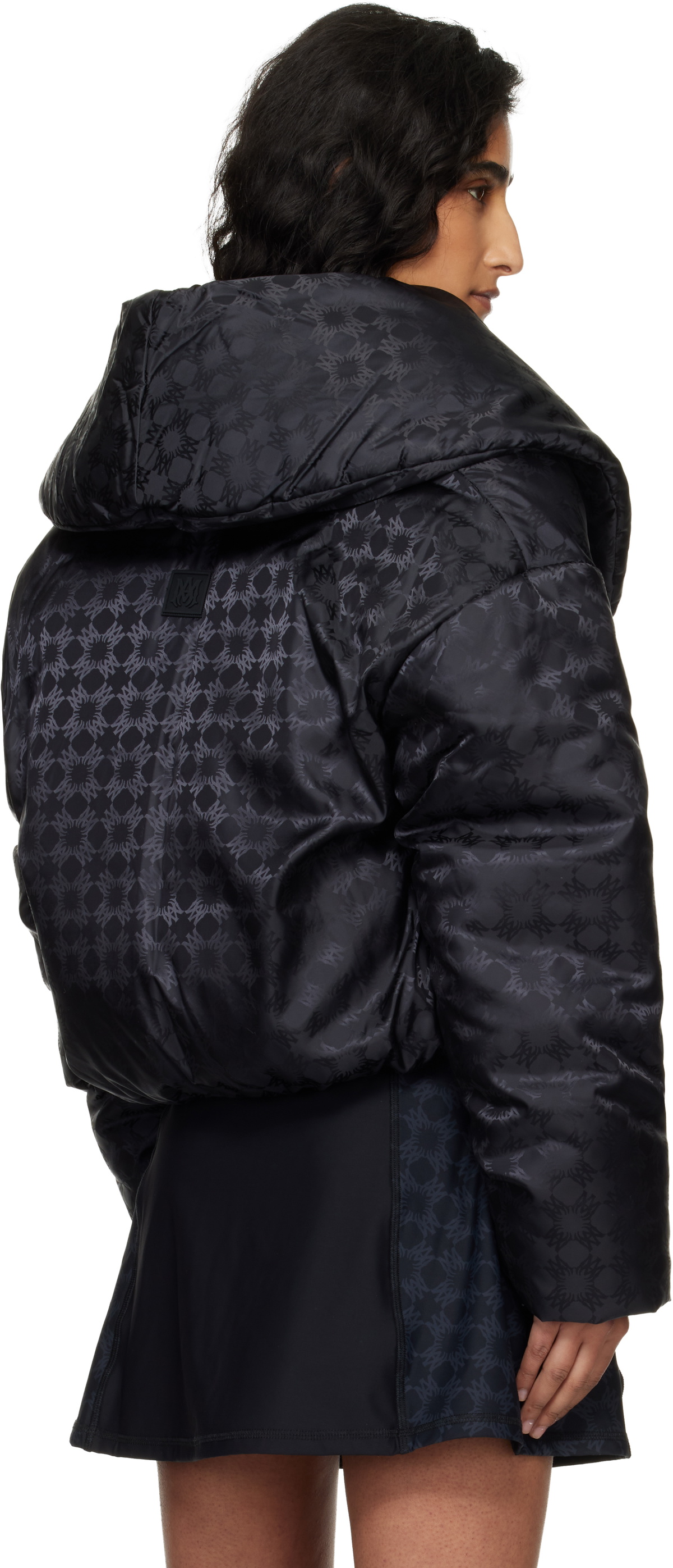 AMIRI Black MA Quad Shawl Down Jacket