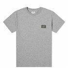 C.P. Company Undersixteen Men's Reflective Small Patch Logo Tee in Grey Melange