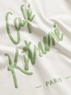 Maison Kitsuné - Logo-Print Cotton-Jersey T-Shirt - Neutrals